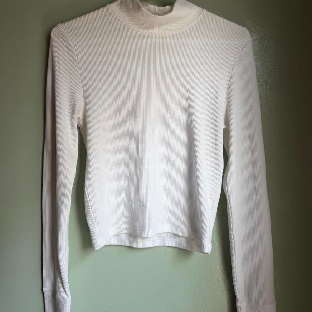 American-eagle Women's White and Cream Shirt